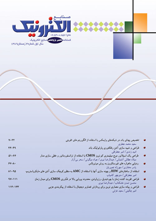 فصلنامه صنایع الکترونیک